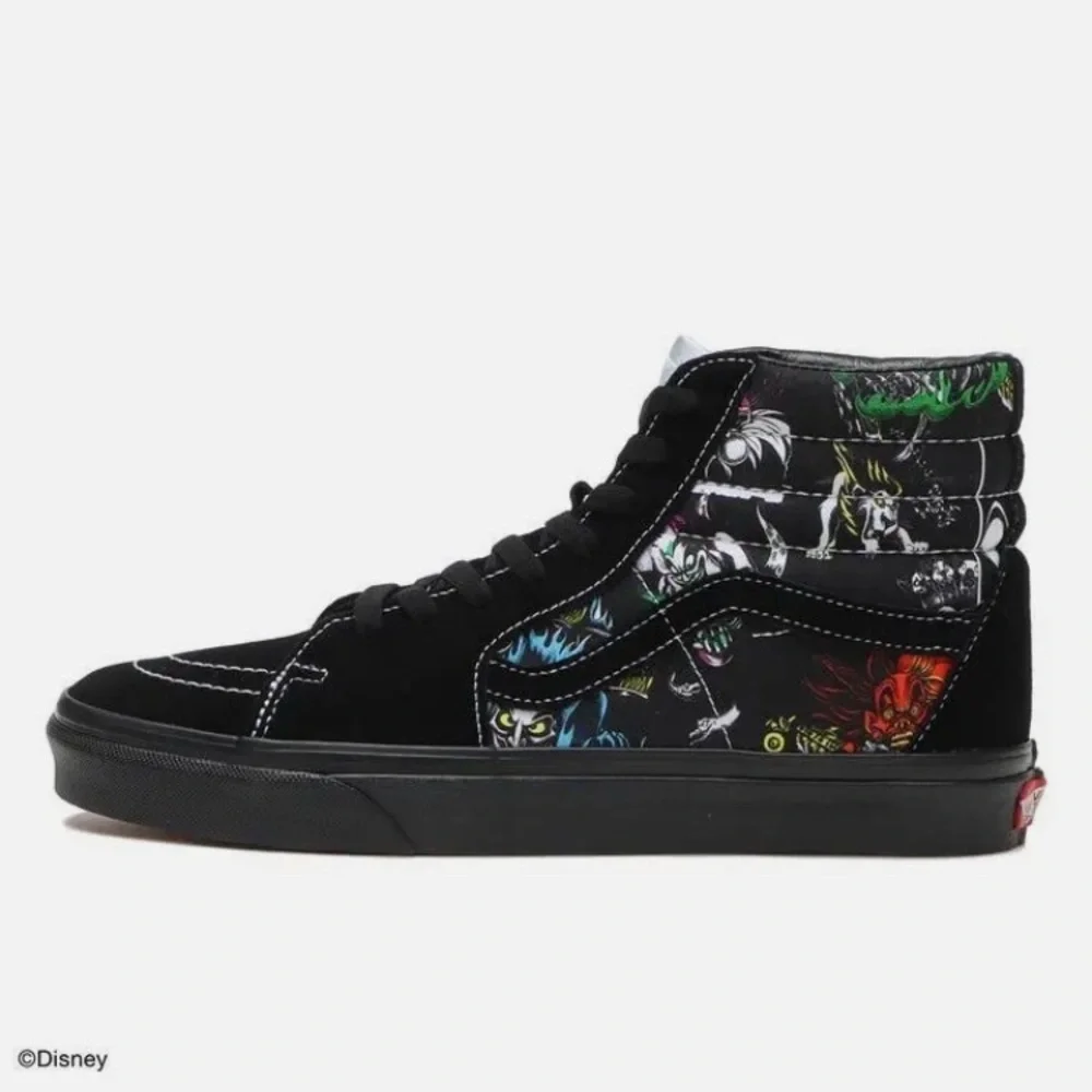 SOLD 🎉DISNEY x VANS SK8-HI 100yrs Villains Shoes Men's Size 11.5  Women's 13 - Picture 2 of 6